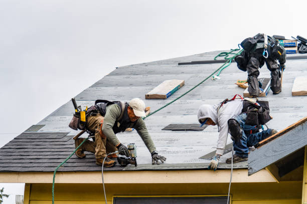 Professional Roof Installation technician working in Livonia, NY